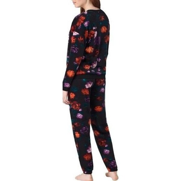 NWT Velour Jogger Set | Black Floral | Size Large | Room Service - Picture 3 of 4